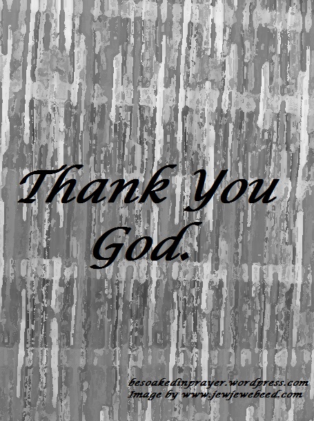 Thank You God.